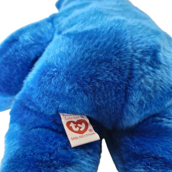 Ty Beanie Buddies SAM Bear Blue Plush Uncle Sam Hat Patriotic 4th July 15" - Picture 6 of 7